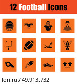 American football icon. Orange design. Vector illustration. Стоковая иллюстрация, агентство Ingram Publishing / Фотобанк Лори