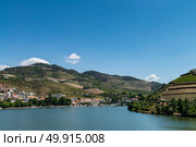 Point of view shot of terraced vineyards in Douro Valley. Стоковое фото, агентство Ingram Publishing / Фотобанк Лори