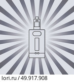 vaporizer electric cigarette vapor mod - vape life. vaporizer electric cigarette vapor mod - vape life vector. Стоковая иллюстрация, агентство Ingram Publishing / Фотобанк Лори