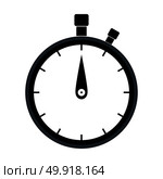 The stopwatch black color icon.. The stopwatch it is black color icon. Стоковая иллюстрация, агентство Ingram Publishing / Фотобанк Лори