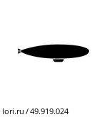 Dirigible it is black icon . Simple style .. Dirigible it is black icon . Стоковая иллюстрация, агентство Ingram Publishing / Фотобанк Лори
