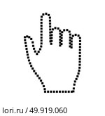 Pixel hand it is black icon . Simple style .. Pixel hand it is black icon . Стоковая иллюстрация, агентство Ingram Publishing / Фотобанк Лори