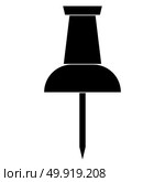 Push pin icon . Стоковая иллюстрация, агентство Ingram Publishing / Фотобанк Лори