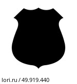 Police badge black icon . Стоковая иллюстрация, агентство Ingram Publishing / Фотобанк Лори