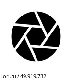 Camera lens shutter icon . Стоковая иллюстрация, агентство Ingram Publishing / Фотобанк Лори