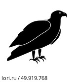 Eagle it is black icon . Simple style .. Eagle it is black icon . Стоковая иллюстрация, агентство Ingram Publishing / Фотобанк Лори