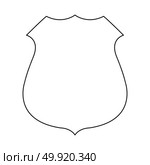 Police badge black icon . Стоковая иллюстрация, агентство Ingram Publishing / Фотобанк Лори