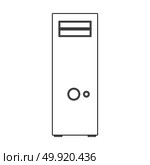 Computer case or system unit icon . Стоковая иллюстрация, агентство Ingram Publishing / Фотобанк Лори