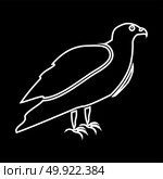 Eagle white icon . Стоковая иллюстрация, агентство Ingram Publishing / Фотобанк Лори