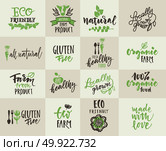 eco organic icon badge. Стоковая иллюстрация, агентство Ingram Publishing / Фотобанк Лори