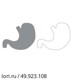 Stomach grey set  grey set  icon .. Stomach grey set  icon . Стоковая иллюстрация, агентство Ingram Publishing / Фотобанк Лори