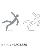 Man slip fall icon . Стоковая иллюстрация, агентство Ingram Publishing / Фотобанк Лори