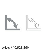 Geometry math signs symbols grey set icon . Стоковая иллюстрация, агентство Ingram Publishing / Фотобанк Лори