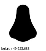 Nose black icon . Стоковая иллюстрация, агентство Ingram Publishing / Фотобанк Лори