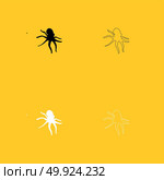Devilfish black and white set icon .. Devilfish black and white set icon . Flat style . Стоковая иллюстрация, агентство Ingram Publishing / Фотобанк Лори