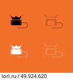 Lawn sprinklers  set  icon . Стоковая иллюстрация, агентство Ingram Publishing / Фотобанк Лори