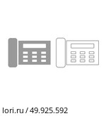 Fax icon. Grey set .. Fax icon. It is grey set . Стоковая иллюстрация, агентство Ingram Publishing / Фотобанк Лори