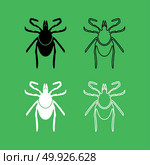 Tick icon  Black and white color set . Tick icon . Black and white color set . Стоковая иллюстрация, агентство Ingram Publishing / Фотобанк Лори