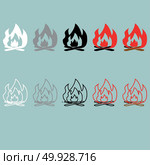 Heart and hearts with red grey black puzzles.. Heart and hearts with red grey black puzzles it is set. Стоковая иллюстрация, агентство Ingram Publishing / Фотобанк Лори