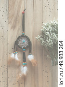 the dreamcatcher with vintage flowers, vintage filtered Images. Стоковое фото, агентство Ingram Publishing / Фотобанк Лори