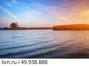 River and bulrush. Nature composition. Стоковое фото, агентство Ingram Publishing / Фотобанк Лори