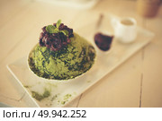 macha green tea ice-cream. Стоковое фото, агентство Ingram Publishing / Фотобанк Лори