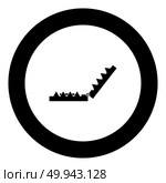 Trap icon black color in round circle vector illustration. Стоковая иллюстрация, агентство Ingram Publishing / Фотобанк Лори