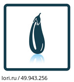 Eggplant  icon. Shadow reflection design. Vector illustration. Стоковая иллюстрация, агентство Ingram Publishing / Фотобанк Лори