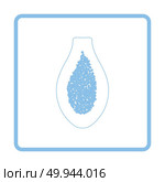 Icon of Papaya. Blue frame design. Vector illustration. Стоковая иллюстрация, агентство Ingram Publishing / Фотобанк Лори