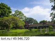 Sa Nam Chand palace, Nakhon pathom, Thailand. Стоковое фото, агентство Ingram Publishing / Фотобанк Лори
