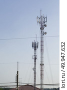 Stanchion.Phone tower signals. Стоковое фото, агентство Ingram Publishing / Фотобанк Лори