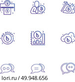 Bit coin , crypto currency , axe, chat , conversation , graph , wo accepted , icon, vector, design,  flat,  collection, style, creative,  iconsicon, vector, design,  flat,  collection, style, creative,  icons . Стоковая иллюстрация, агентство Ingram Publishing / Фотобанк Лори