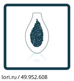 Icon of Papaya. Shadow reflection design. Vector illustration. Стоковое фото, агентство Ingram Publishing / Фотобанк Лори