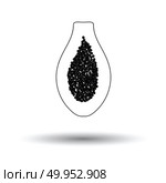 Icon of Papaya. White background with shadow design. Vector illustration. Стоковое фото, агентство Ingram Publishing / Фотобанк Лори
