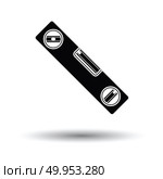 Icon of construction level . White background with shadow design. Vector illustration. Стоковое фото, агентство Ingram Publishing / Фотобанк Лори