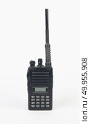 Black radio communication on white background. Стоковое фото, агентство Ingram Publishing / Фотобанк Лори