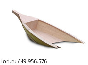 Half of wooden boat, isolated on white. Стоковое фото, агентство Ingram Publishing / Фотобанк Лори
