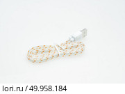 USB cable isolated on white. Стоковое фото, агентство Ingram Publishing / Фотобанк Лори