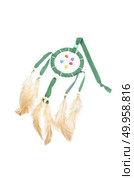 Beautiful dream catcher isolated on white with clipping path. Стоковое фото, агентство Ingram Publishing / Фотобанк Лори