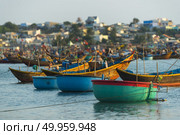 Fishing village in Mui Ne, Vietnam, Southeast Asia. Стоковое фото, агентство Ingram Publishing / Фотобанк Лори