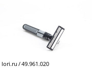 shaving razor on a white background. Стоковое фото, агентство Ingram Publishing / Фотобанк Лори