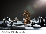 Chess battle defeat pawn of silver team.. Chess battle defeat pawn of silver team. Стоковое фото, агентство Ingram Publishing / Фотобанк Лори
