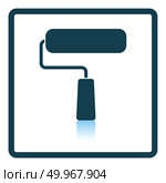 Icon of construction paint brushes. Shadow reflection design. Vector illustration. Стоковая иллюстрация, агентство Ingram Publishing / Фотобанк Лори