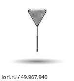 Icon of Fishing net . White background with shadow design. Vector illustration. Стоковая иллюстрация, агентство Ingram Publishing / Фотобанк Лори
