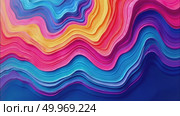 AI Generative Abstract acrylic paint Colored Wavy Background, Futuristic Animation stains. Стоковое AI-видео, аниматор Spirit River / Фотобанк Лори