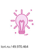 blub light electric icon vector design. Стоковая иллюстрация, агентство Ingram Publishing / Фотобанк Лори