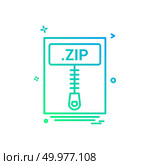 file files zip icon vector design. Стоковая иллюстрация, агентство Ingram Publishing / Фотобанк Лори
