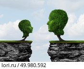 Child parent separation and parental communication problem psychology as a family challenge concept with 3D illustration elements. Стоковое фото, агентство Ingram Publishing / Фотобанк Лори