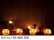 Halloween background with copy space, vintage filter image. Стоковое фото, агентство Ingram Publishing / Фотобанк Лори
