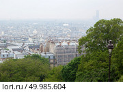 View of Paris from Sacre Coeur terrace Montmartre. view on Paris from top of Montmartre. Стоковое фото, агентство Ingram Publishing / Фотобанк Лори